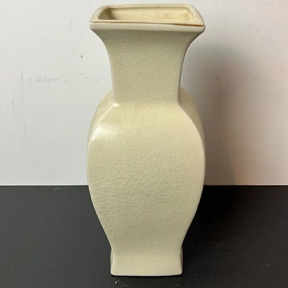 Vintage Multicolor Floral Japanese Vase with Peacock 12”